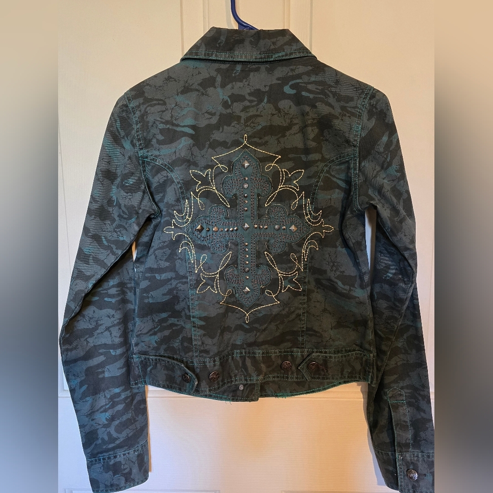 Wrangler Rock Jacket, Size Small, Turquoise